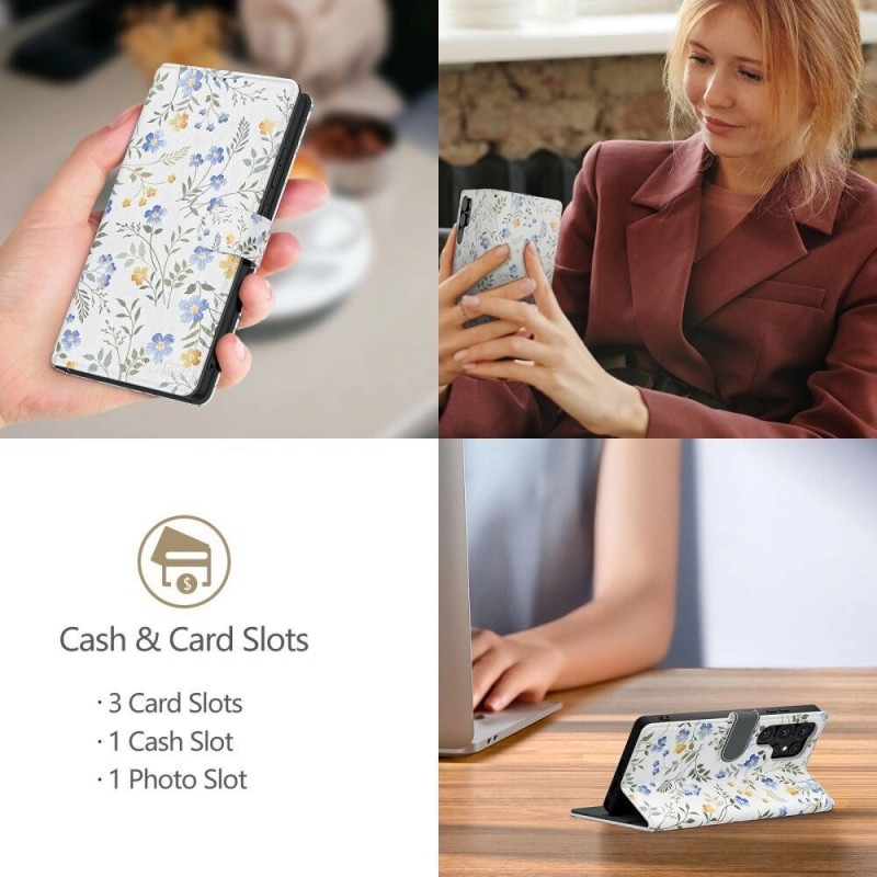 Tech-Protect piniginės tipo dėklas skirtas Samsung Galaxy A57 5G, Spring Flowers