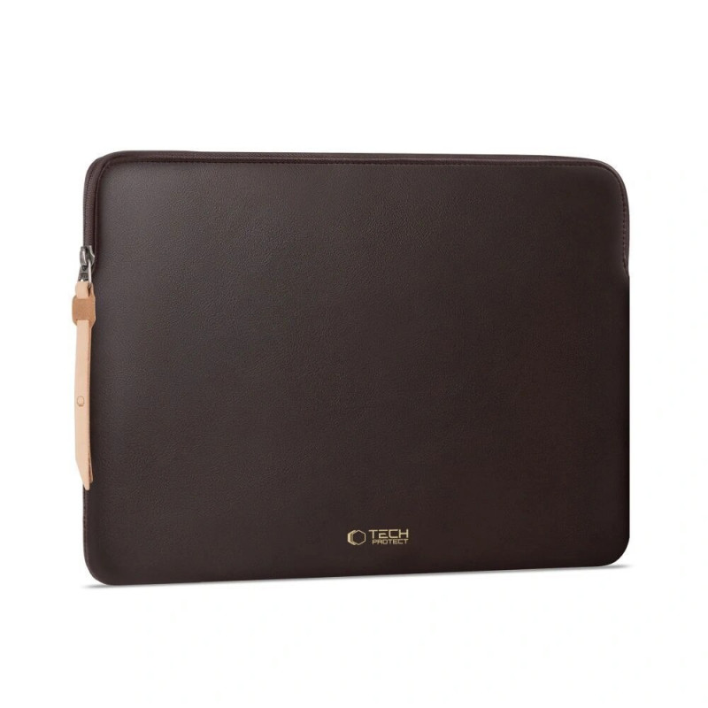 Tech-Protect Fleece nešiojamojo kompiuterio įmautė 13-14", Chocolate (ruda)