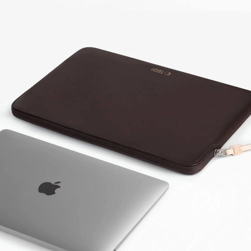 Tech-Protect Fleece nešiojamojo kompiuterio įmautė 13-14", Chocolate (ruda)