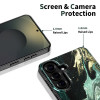 Tech-Protect Lamano MagSafe dėklas, skirtas Samsung Galaxy A57 5G, juodas ir žalias