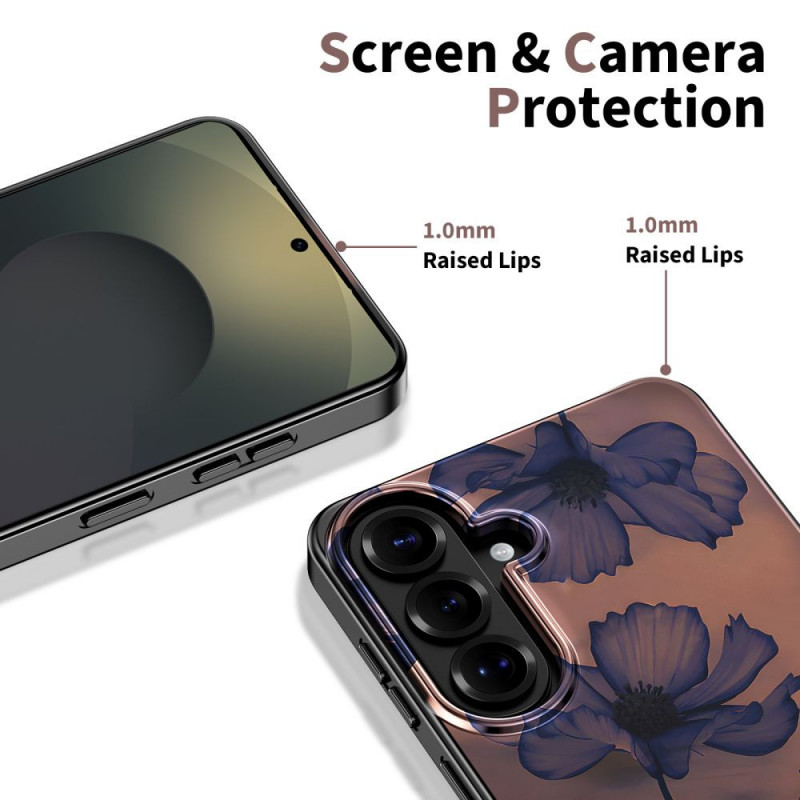 Tech-Protect Lamano MagSafe dėklas, skirtas Samsung Galaxy A57 5G, rudos ir violetinės spalvos