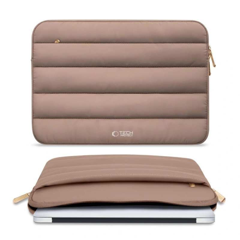 Tech-Protect Fluffy nešiojamojo kompiuterio dėklas 15-16", Walnut (Brown)