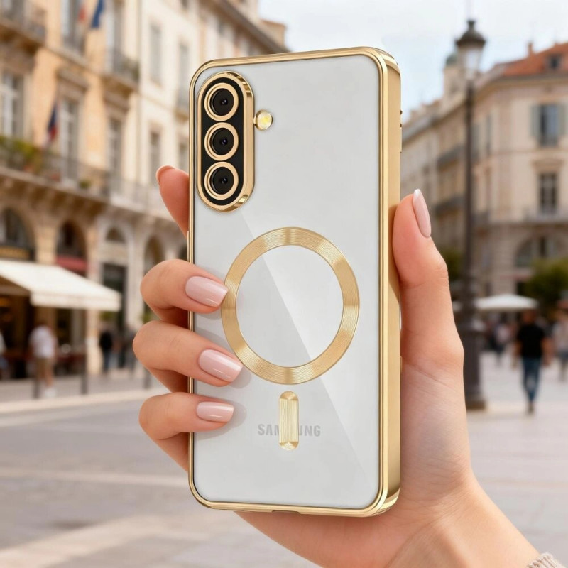 Tech-Protect MagFlex MagSafe dėklas skirtas Samsung Galaxy A37 5G, Shiny Gold