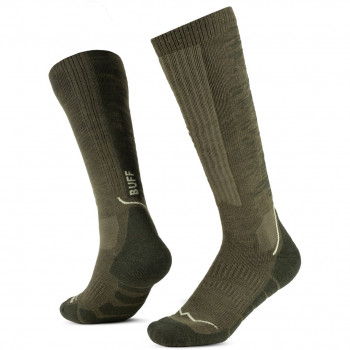 Buff Merino HW Over The Calf kojinės HWO2 Olive Green L