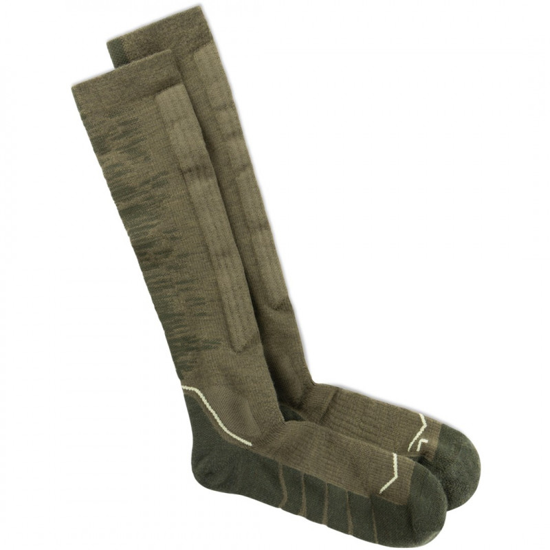 Buff Merino HW Over The Calf kojinės HWO2 Olive Green L