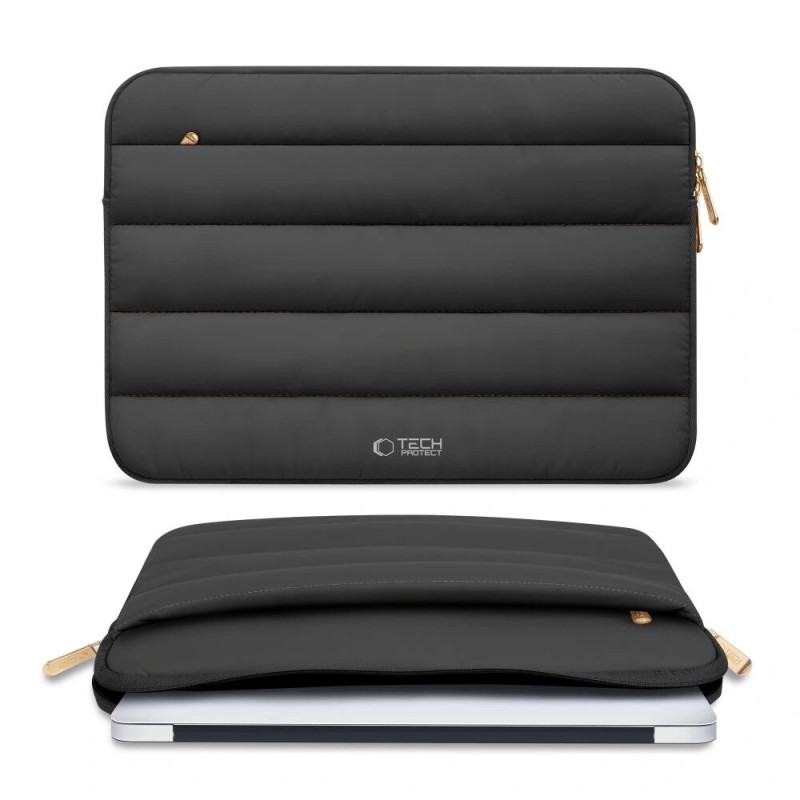 Tech-Protect Fluffy nešiojamojo kompiuterio dėklas 15-16", juodas