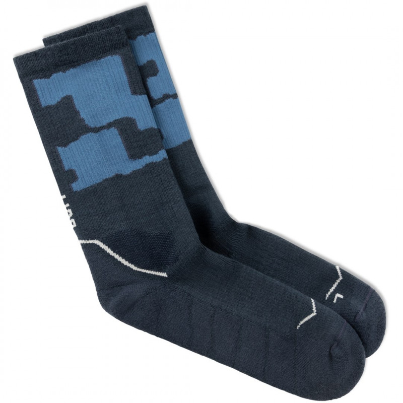 Buff Merino MW Crew kojinės MWC2, Night Blue, L