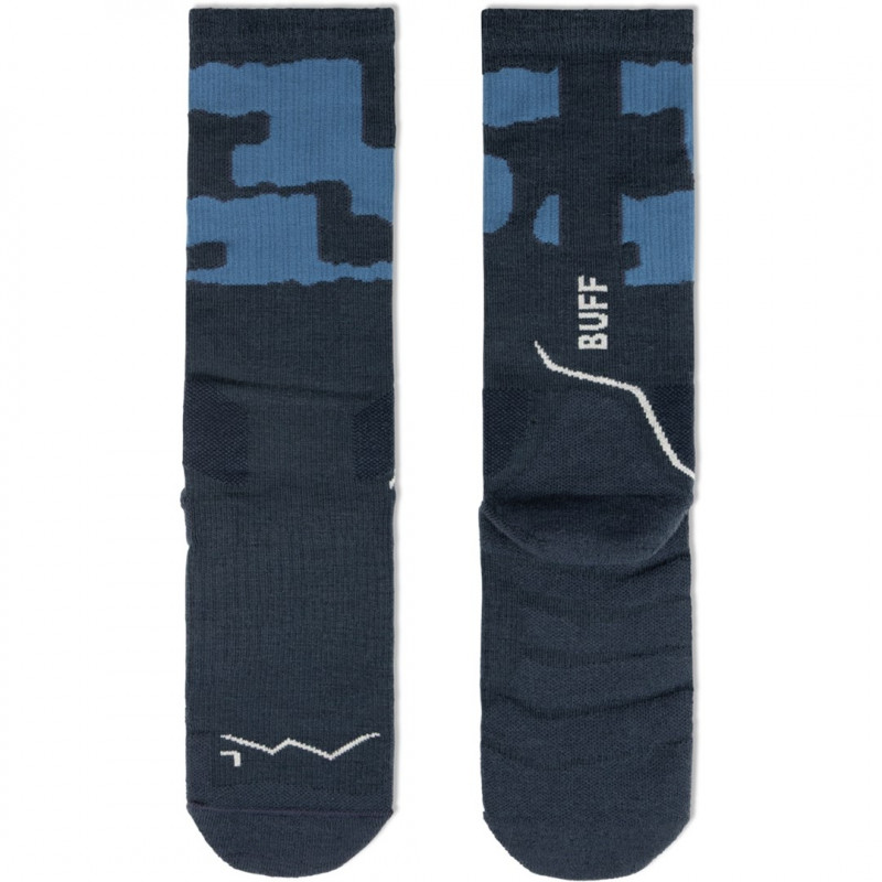 Buff Merino MW Crew kojinės MWC2, Night Blue, L