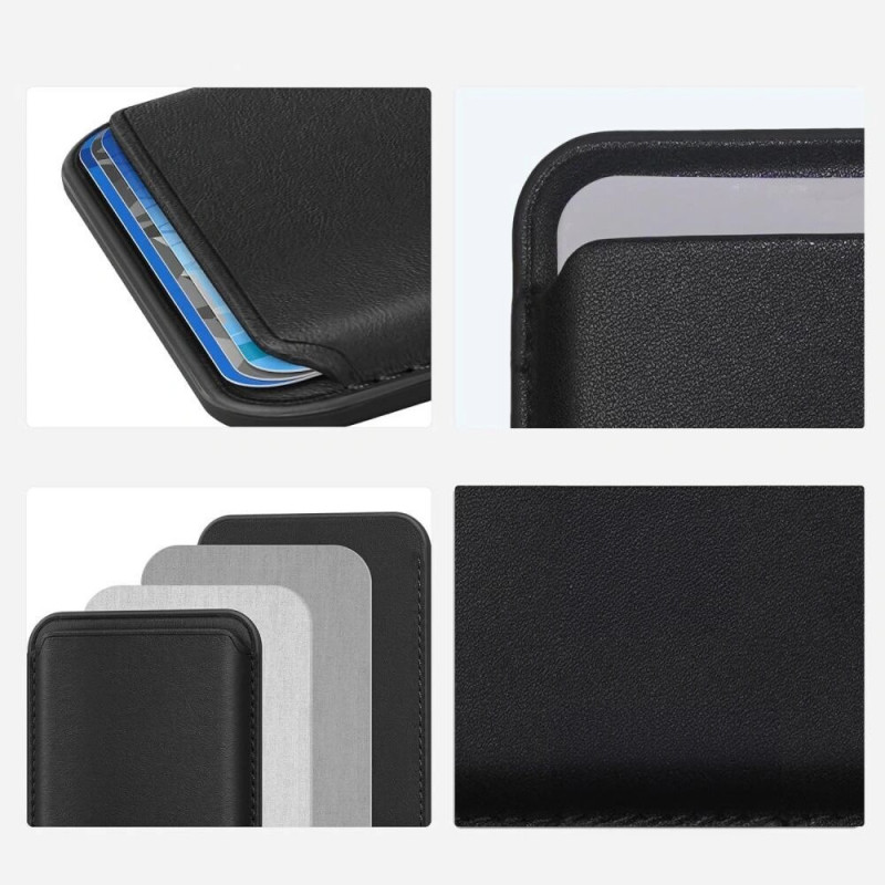 Tech-Protect MagWallet MagSafe universali magnetinė kortelių ar dokumentų laikiklis, juodas