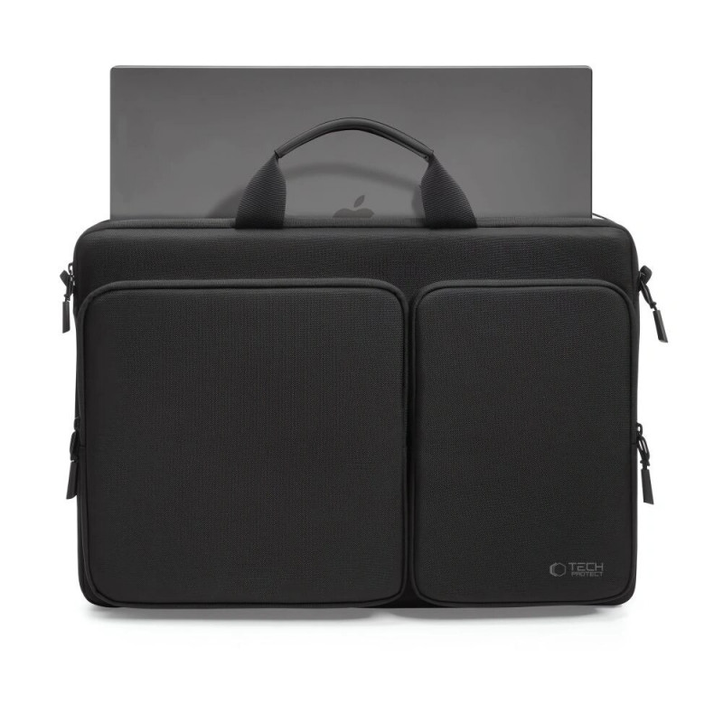 Tech-Protect Defender Bag nešiojamojo kompiuterio krepšys 17", juodas