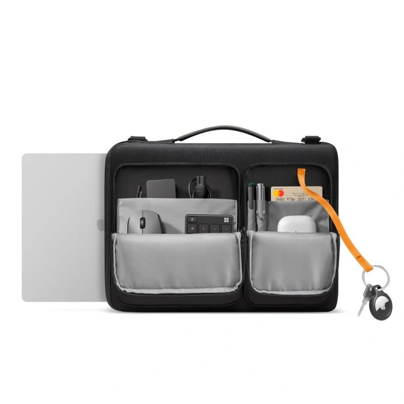 Tech-Protect Defender Bag nešiojamojo kompiuterio krepšys 17", juodas