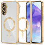 Tech-Protect MagFlex MagSafe dėklas, skirtas Samsung Galaxy A27 5G, Shiny Gold
