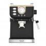 Taurus Onyx Moka 1050 W 20 bar medinė stūmoklinė espreso kavos aparatas, medžio/juodas/sidabrinis