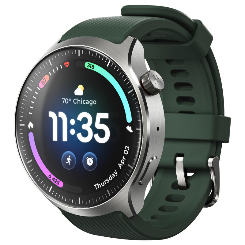 Motorola Moto Watch Ultra PBCX0007SE, sidabrinis
