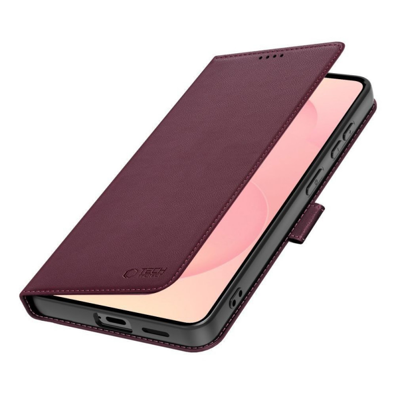 Tech-Protect piniginės tipo dėklas skirtas Samsung Galaxy A27 5G, bordo