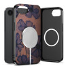 Tech-Protect Lamano MagSafe dėklas, skirtas Apple iPhone 16e / 17e, rudos ir violetinės spalvos (Velvet Night)