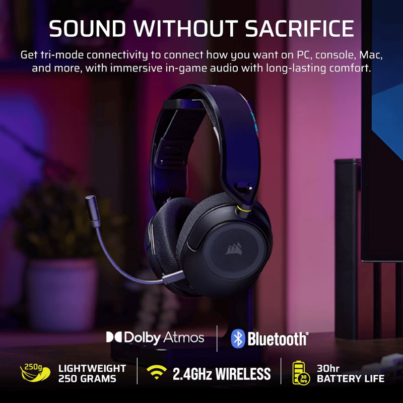 Corsair HS35 V3 belaidės ausinės, skirtos PlayStation CA-9011410-WW, Carbon