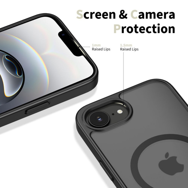 Tech-Protect BasicMag MagSafe dėklas, skirtas Apple iPhone 16e / 17e, matinė juoda