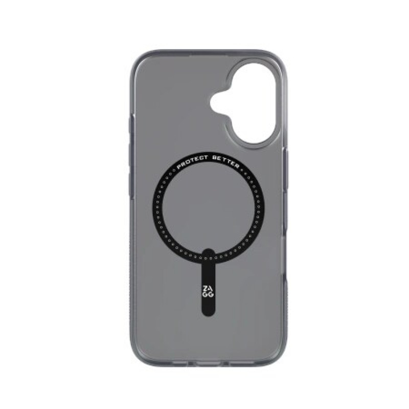 ZAGG Milan Snap užpakalinis dangtelis, skirtas Apple iPhone 16 ZAG139, MagSafe, Raven Feather