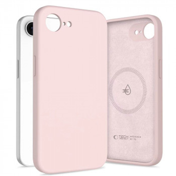 Tech-Protect silikoninis MagSafe dėklas, skirtas Apple iPhone 16e / 17e, Pink Pearl