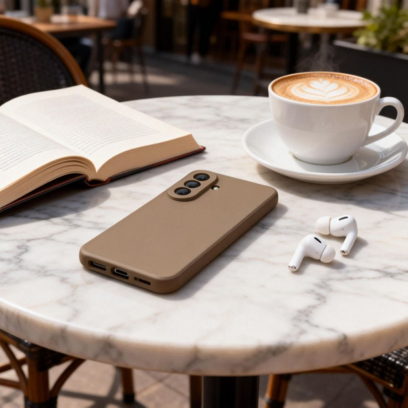 Tech-Protect Icon silikoninis dėklas skirtas Samsung Galaxy A27 5G, rudas