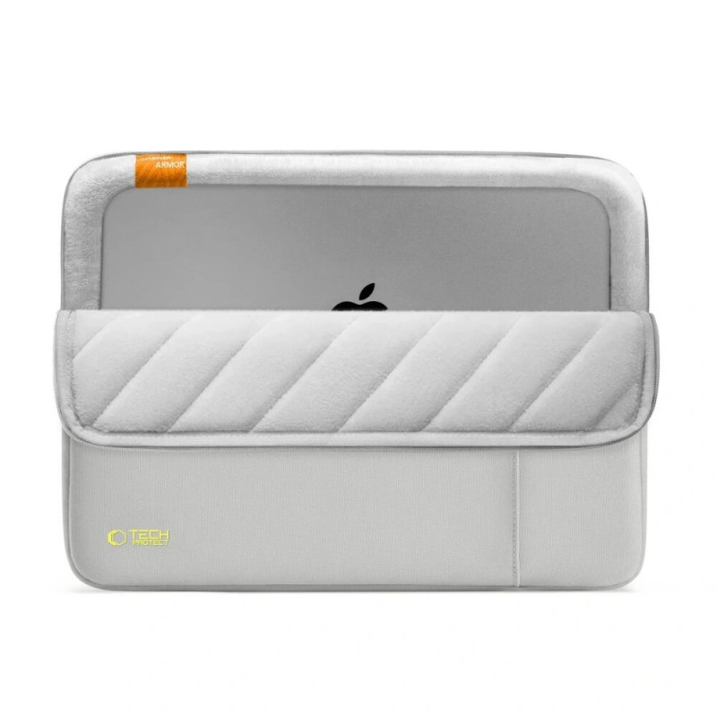 Tech-Protect Defender nešiojamojo kompiuterio krepšys 15-16", Crayon Grey