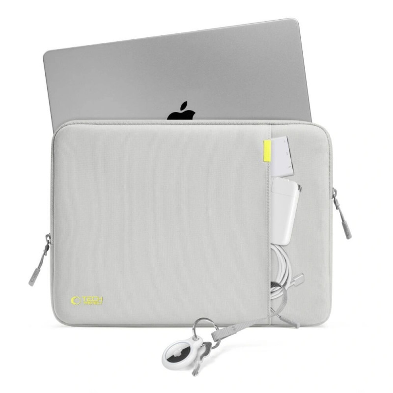 Tech-Protect Defender nešiojamojo kompiuterio krepšys 15-16", Crayon Grey