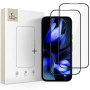 Tech-Protect Glass Fit+ grūdintas stiklas, skirtas Google Pixel 9a / 10a (2 vnt.), juodas
