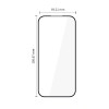 Tech-Protect Glass Fit+ grūdintas stiklas, skirtas Google Pixel 9a / 10a (2 vnt.), juodas
