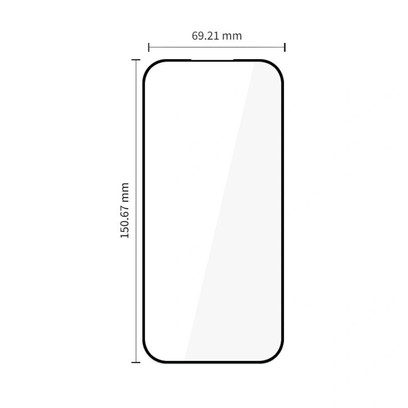 Tech-Protect Glass Fit+ grūdintas stiklas, skirtas Google Pixel 9a / 10a (2 vnt.), juodas