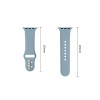 Tech-Protect silikoninė apyrankė, skirta Apple Watch 8 / 9 / 10 / 11 / 12 / SE / Ultra 44/45/46/49 mm, Blue Jeans