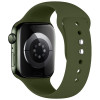 Tech-Protect silikoninė apyrankė, skirta Apple Watch 8 / 9 / 10 / 11 / 12 / SE / Ultra 44/45/46/49 mm, Olive Green