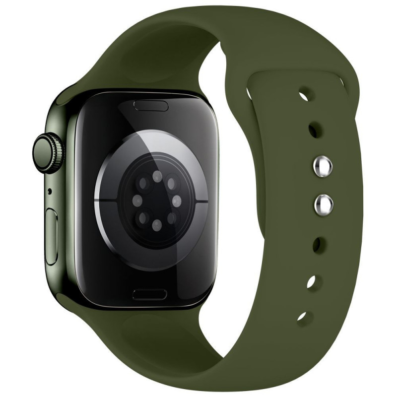 Tech-Protect silikoninė apyrankė, skirta Apple Watch 8 / 9 / 10 / 11 / 12 / SE / Ultra 44/45/46/49 mm, Olive Green