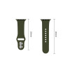 Tech-Protect silikoninė apyrankė, skirta Apple Watch 8 / 9 / 10 / 11 / 12 / SE / Ultra 44/45/46/49 mm, Olive Green