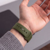 Tech-Protect silikoninė apyrankė, skirta Apple Watch 8 / 9 / 10 / 11 / 12 / SE / Ultra 44/45/46/49 mm, Olive Green