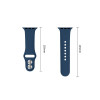 Tech-Protect silikoninė apyrankė, skirta Apple Watch 8 / 9 / 10 / 11 / 12 / SE / Ultra 44/45/46/49 mm, Navy Blue