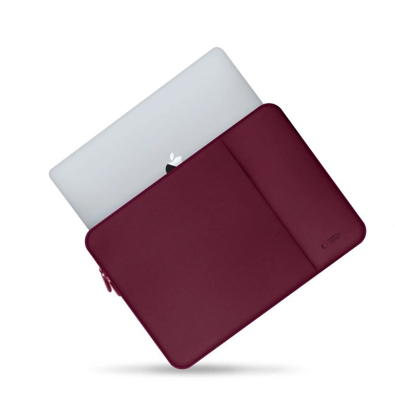 Tech-Protect neopreno nešiojamojo kompiuterio dėklas 13", bordinė spalva