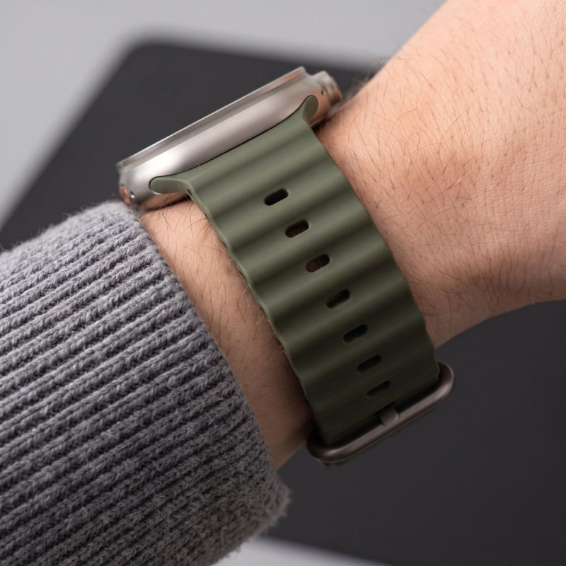 Tech-Protect Iconband Pro Apple Watch 8 / 9 / 10 / 11 / 12 / SE / Ultra 44/45/46/49 mm apyrankė, Military Green