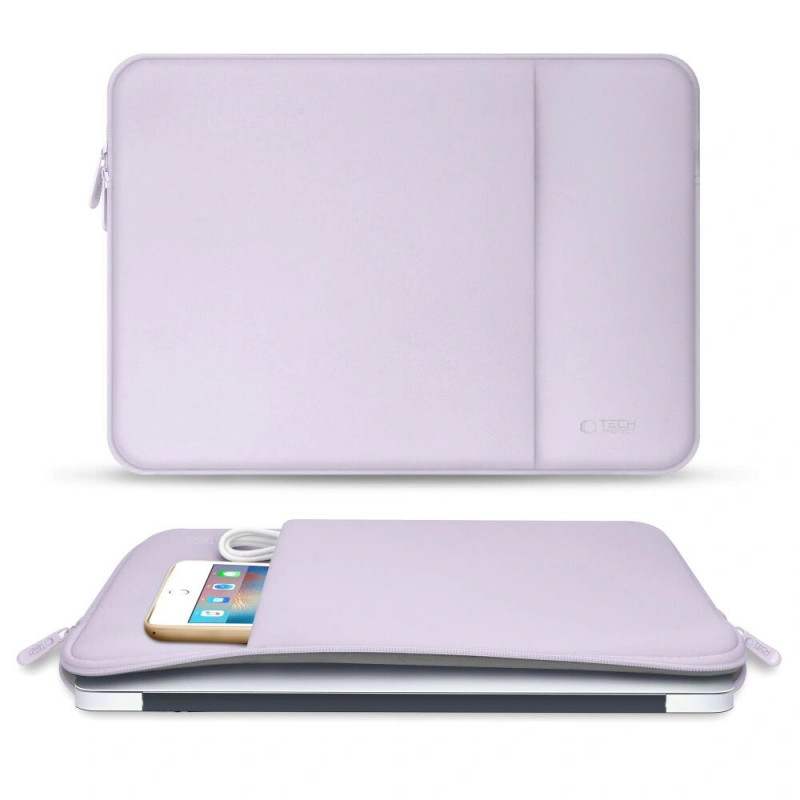 Tech-Protect neopreno nešiojamojo kompiuterio dėklas 15-16", mauve