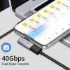 Tech-Protect UltraBoost AA01 kampuotas USB-C adapteris, pilkas