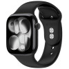 Tech-Protect silikoninė apyrankė, skirta Apple Watch 8 / 9 / 10 / 11 / 12 / SE / Ultra 44/45/46/49 mm, juoda