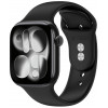Tech-Protect silikoninė apyrankė, skirta Apple Watch 8 / 9 / 10 / 11 / 12 / SE / Ultra 44/45/46/49 mm, juoda