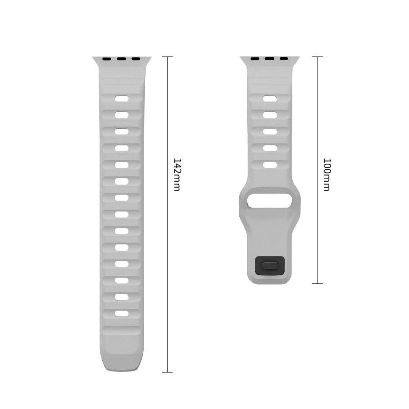 Tech-Protect Silicone Line Apple Watch 8 / 9 / 10 / 11 / 12 / SE / Ultra 44/45/46/49 mm apyrankė, Lunar Grey