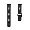 Tech-Protect Silicone Line Apple Watch 8 / 9 / 10 / 11 / 12 / SE / Ultra 44/45/46/49 mm apyrankė, juoda