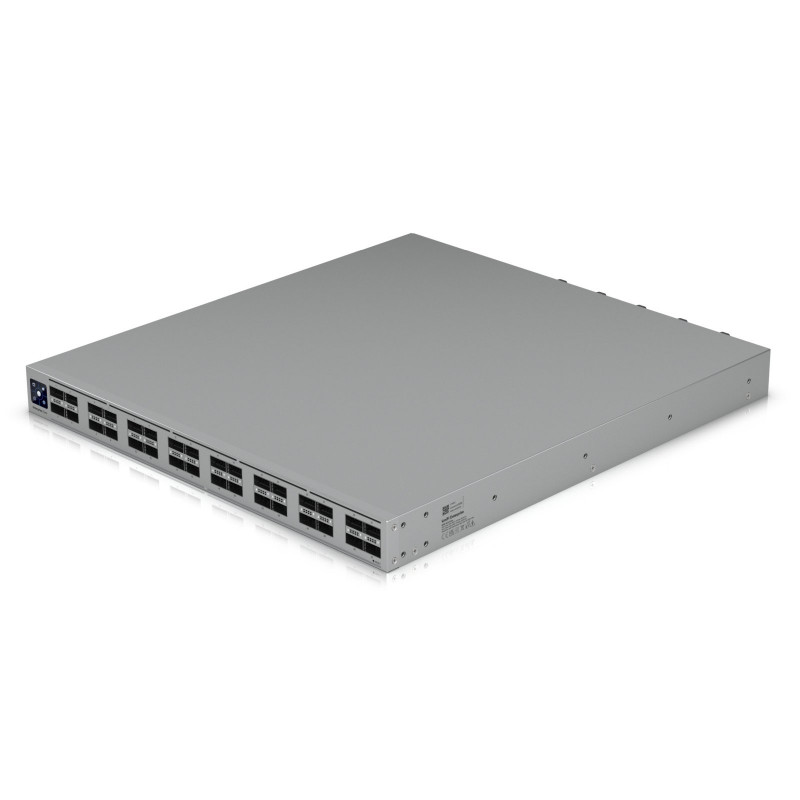 Ubiquiti UniFi Switch 32x QSFP28 100 Gbit, valdomas, montuojamas į 19" stelažą, 1,3" jutiklinis ekranas