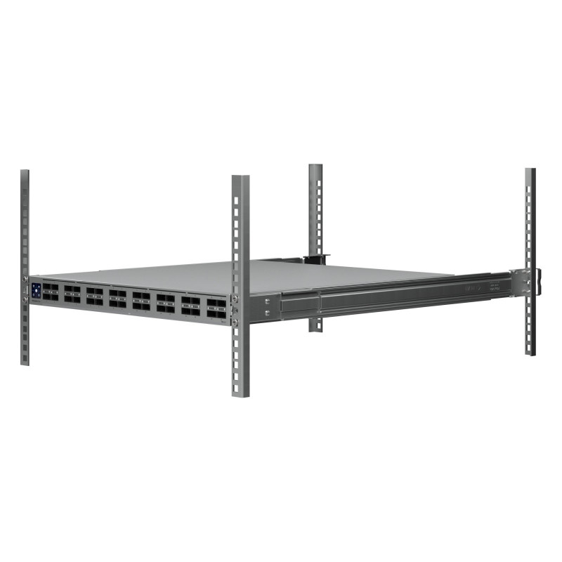 Ubiquiti UniFi Switch 32x QSFP28 100 Gbit, valdomas, montuojamas į 19" stelažą, 1,3" jutiklinis ekranas