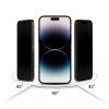 Tech-Protect Anti Spy Glass Pro+ privatumo grūdintas stiklas, skirtas Apple iPhone 17e / 16e / 14 / 13 Pro / 13 (2 vnt.), juodas