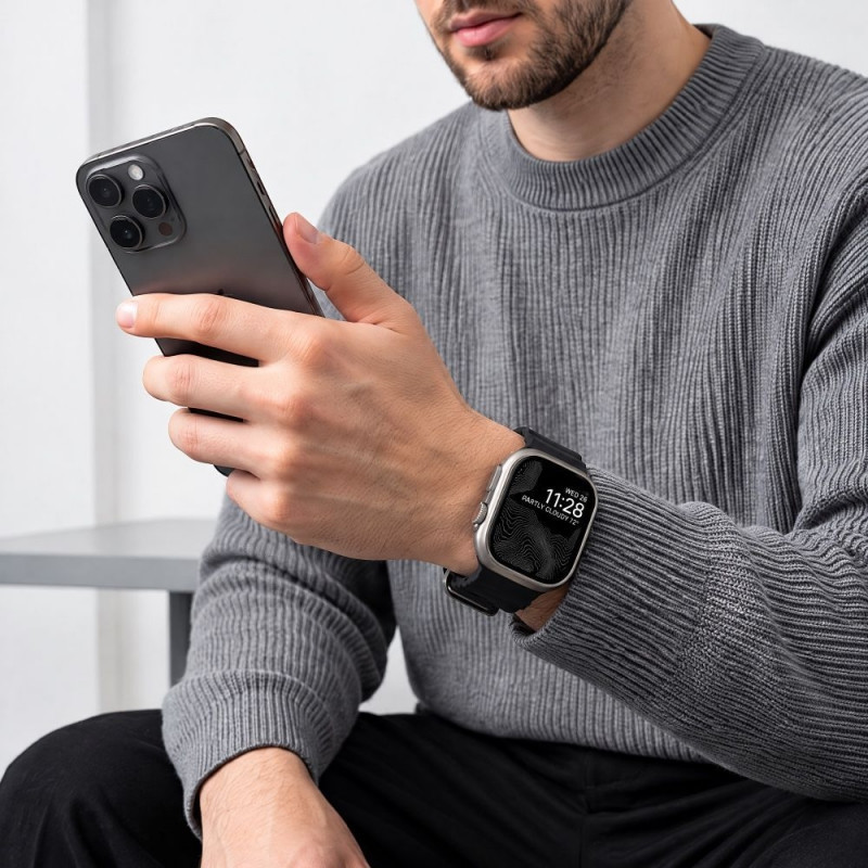 Tech-Protect Motion Apple Watch 8 / 9 / 10 / 11 / 12 / SE / Ultra 44/45/46/49 mm apyrankė, juoda