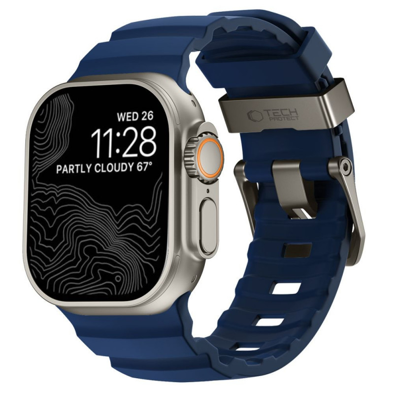 Tech-Protect Motion Apple Watch 8 / 9 / 10 / 11 / 12 / SE / Ultra 44/45/46/49 mm apyrankė, Nautical Blue