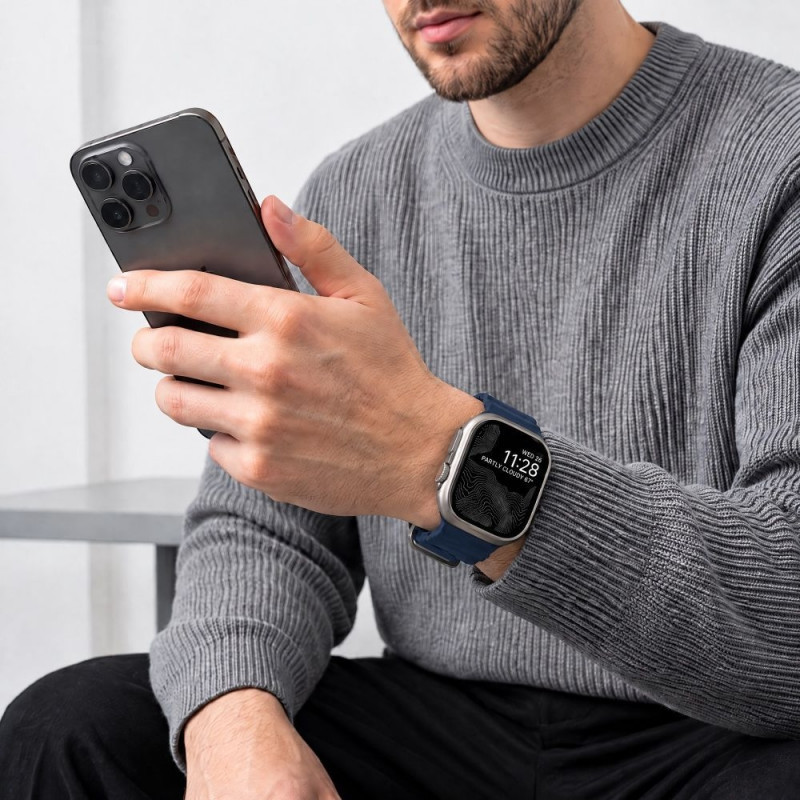 Tech-Protect Motion Apple Watch 8 / 9 / 10 / 11 / 12 / SE / Ultra 44/45/46/49 mm apyrankė, Nautical Blue